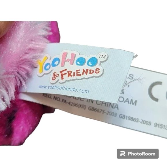 Reagan the Leopard Ty Beanie and Yoohoo & Friends Hot Pink Cheetah Plush Set - Picture 3 of 10